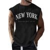 Men's Tank Top, Basic Athletic Muscle Shirt with Print, Crew Neck Fitness Undershirt, Sustainable Tee Top, 2024 view 1