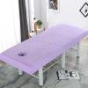 Chickwin Massage Table Cover with Face Hole, Washable Fitted Sheet, 70 x 190 cm, Purple Plaid view 1