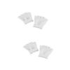SAFIGLE 2 Pairs Women's Five-Toe Gel Non-Slip Half Socks, White, One Size view 1