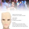 Realistic Women's Latex Face Covering with Blue Eyeshadow for Cosplay Parties view 3