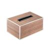 Medium Solid Walnut Wood Tissue Box Cover view 1