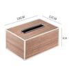 Medium Solid Walnut Wood Tissue Box Cover view 2