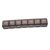 Portable Pill Box with 7 Compartments for Daily Doses, Black view 1
