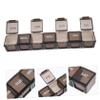 Portable Pill Box with 7 Compartments for Daily Doses, Black view 3