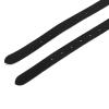 OVAQUIXI Spur Straps, Leather, 50 cm, 1 Pair, with Stainless Steel Buckle, Black view 3
