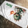 GRAZDesign Personalized Dragon Towel with Name, Kids' Bath Towel for Boys - 140 x 70 cm view 2