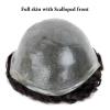 Natural-Looking Men's Toupee with Wavy Front view 3
