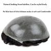Natural-Looking Men's Toupee with Wavy Front view 4