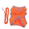 Orange Adjustable Reflective Dog Vest with Leash, 1 Set view 1