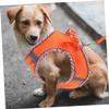 Orange Adjustable Reflective Dog Vest with Leash, 1 Set view 4