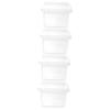BESPORTBLE 4-Piece Transparent Reptile Breeding Box for Spiders, Geckos and Insects, Ventilated Plastic Terrarium Container for Pet Keeping and Transport view 1