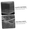 BESPORTBLE 4-Piece Transparent Reptile Breeding Box for Spiders, Geckos and Insects, Ventilated Plastic Terrarium Container for Pet Keeping and Transport view 2