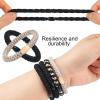 RTRTGS 10-Pack Elastic Hair Ties for Women and Girls, Cotton Bands for Thick and Curly Hair view 3