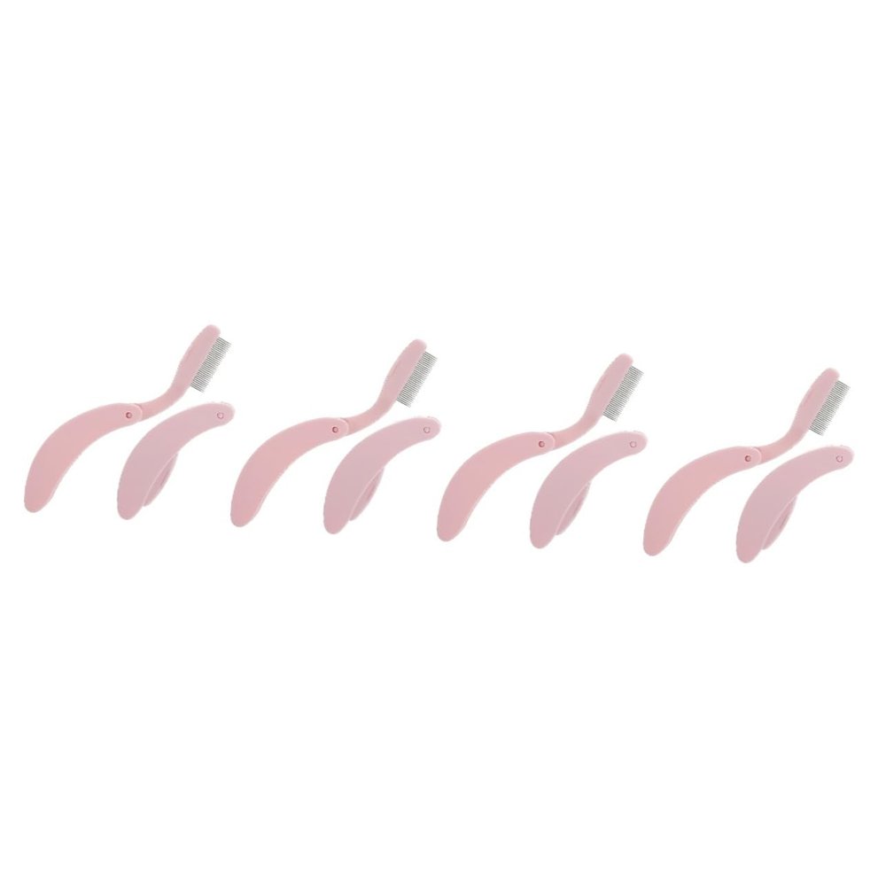 Baluue 8-Piece Folding Eyelash and Eyebrow Combs