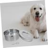 BESPORTBLE 3-Piece Stainless Steel Dog and Cat Bowls with Anti-Splash Slow-Drinking Design view 4