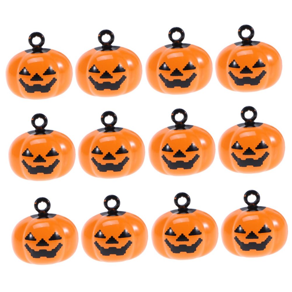 Sosoport 12-Piece Pumpkin-Shaped Cartoon Pet Collar Charms