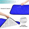 Pee-Proof Dog Mat for Large Dogs, Washable, Non-Slip, Blue, 2-Piece Set view 4