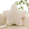 champracer Plush Star Pillow, Decorative Pillow for Children's Room, 50 cm, White view 1