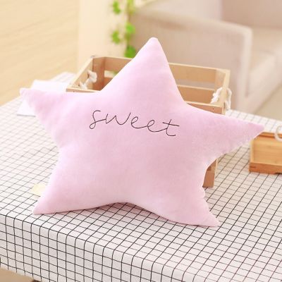 champracer Cuddly Pillow, Star/Cloud/Moon Shape, 50 cm, Pink Stars