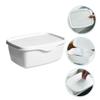 2-Pack Reusable Plastic Wet Wipe Boxes, White view 3