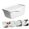 2-Pack Reusable Plastic Wet Wipe Boxes, White view 4
