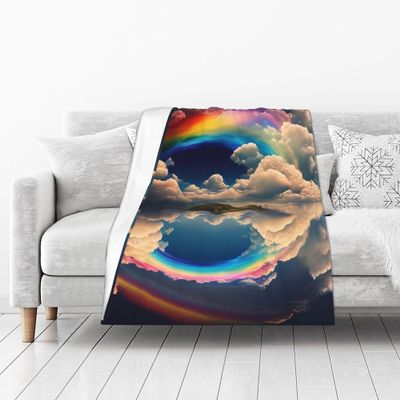 Colorful Horizon Blanket – Soft Comfort for All Seasons