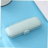 Portable 7-Day Pill Organizer, Green, Wheat Straw Travel Medication Dispenser view 2