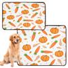 Washable Dog Crate Mats, Non-Slip, 61 x 91.4 cm + 91.4 x 106.7 cm, Orange Carrots and Fall Leaves, 2-Pack view 2