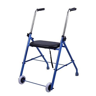 sjdoPulse Upright Rollator, Foldable Walker with Wheels