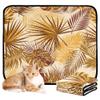 Washable Non-Slip Dog Training Pads for Cars, 20 x 24 in, Gold Tropical Botanical Leaf, 3-Pack view 1