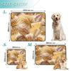 Washable Non-Slip Dog Training Pads for Cars, 20 x 24 in, Gold Tropical Botanical Leaf, 3-Pack view 3