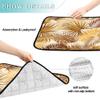 Washable Non-Slip Dog Training Pads for Cars, 20 x 24 in, Gold Tropical Botanical Leaf, 3-Pack view 4
