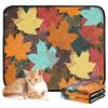 2-Pack Extra-Large Washable Non-Slip Dog Pee Pads, 24 x 36 in + 36 x 42 in, Fall Maple Leaves view 1