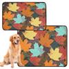 2-Pack Extra-Large Washable Non-Slip Dog Pee Pads, 24 x 36 in + 36 x 42 in, Fall Maple Leaves view 2