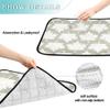 Water-Absorbing Dog Bowl Mat, Washable Pee Pads, Non-Slip Floor Mat, 20 x 24 in, Vintage Maple Leaf Geometric Pattern, 3-Pack view 4