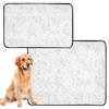Washable Non-Slip Dog Pee Pads for Airplane Crates, 50.8 x 61 cm, Gray Leaf, 3-Pack view 2