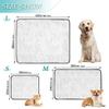 Washable Non-Slip Dog Pee Pads for Airplane Crates, 50.8 x 61 cm, Gray Leaf, 3-Pack view 3