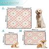 Washable, Non-Slip Dog Pee Pads, 20 x 24 in, Retro Chamomile Pattern, 3-Pack view 3