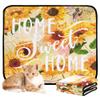 2-Pack Washable, Non-Slip Dog Mats, 24 x 36 in + 36 x 42 in, Yellow Sunflowers view 1