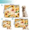 2-Pack Washable, Non-Slip Dog Mats, 24 x 36 in + 36 x 42 in, Yellow Sunflowers view 3