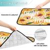 2-Pack Washable, Non-Slip Dog Mats, 24 x 36 in + 36 x 42 in, Yellow Sunflowers view 4