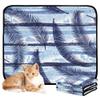 Washable Non-Slip Dog Pee Pads for Large Dogs, 61 x 91.4 cm + 91.4 x 106.7 cm, Jungle Coconut Palm Leaves, 2-Pack view 1