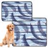 Washable Non-Slip Dog Pee Pads for Large Dogs, 61 x 91.4 cm + 91.4 x 106.7 cm, Jungle Coconut Palm Leaves, 2-Pack view 2