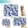 Washable Non-Slip Dog Pee Pads for Large Dogs, 61 x 91.4 cm + 91.4 x 106.7 cm, Jungle Coconut Palm Leaves, 2-Pack view 3