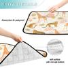 Dog Mat for Large Dogs, Washable, Non-Slip, for Sofa, 20 x 24 in, Giraffe and Leopard with Tropical Leaves, 3-Pack view 4