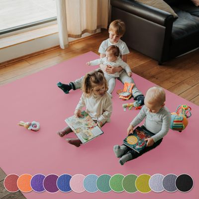 SanoSoft XXL Play Mat “Made in Germany” – OEKO-TEX 100, 180 x 520 cm, Pink