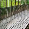SXYKXYDL 304 Stainless Steel Perforated Sheet, Full-Coverage Plate for French Balcony Window Railings, Decorative Round-Hole Mesh (23.62 x 354.33 in) view 2