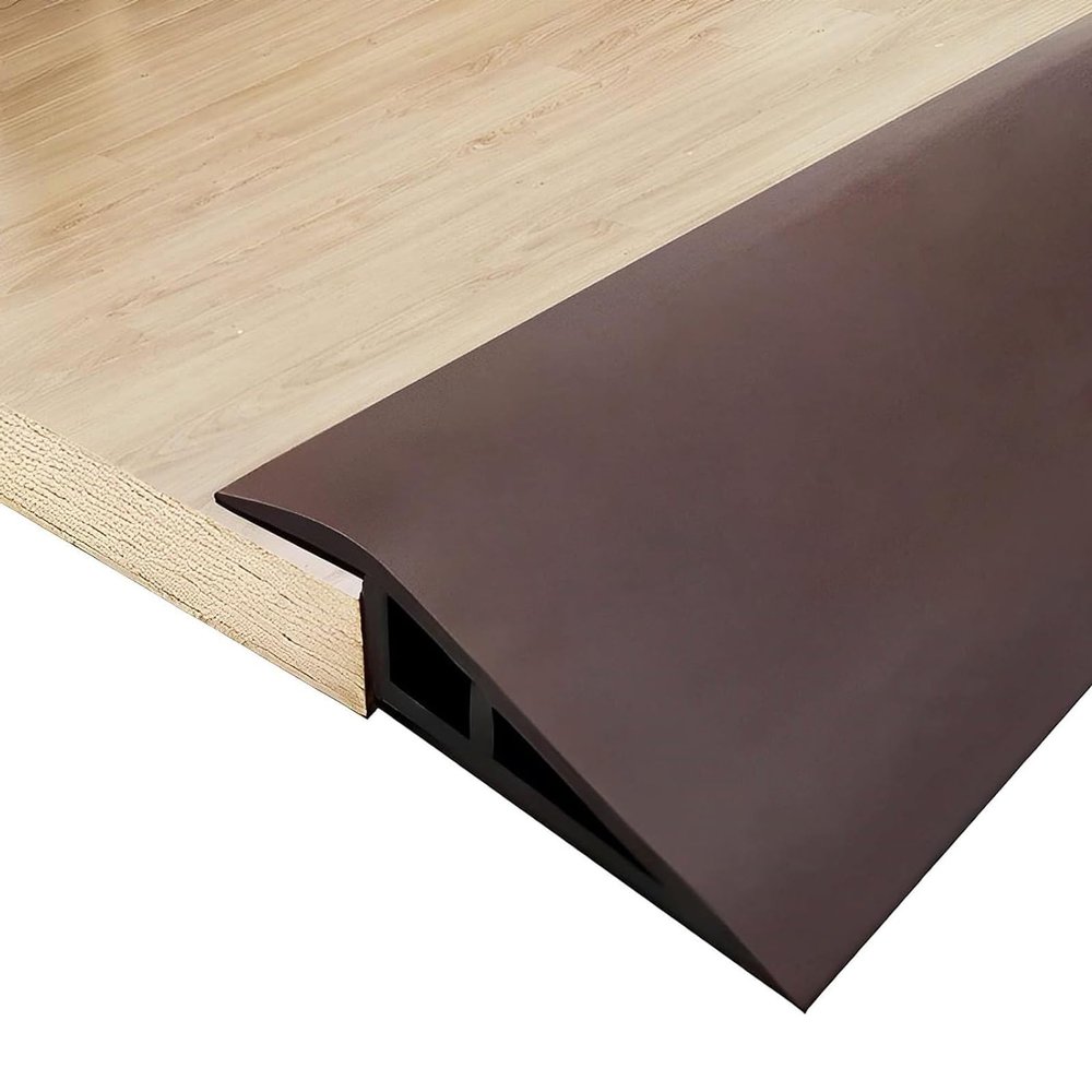 PVC Threshold Ramp, 100 cm, for 1.8–2.3 cm Thresholds, Brown