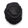 Natural-Looking Men's Human Hair Toupee, Deep Black view 2