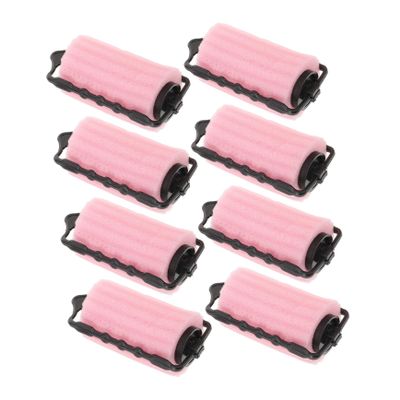 FRCOLOR 16-Piece Sponge Hair Curlers, Jumbo Foam Rollers, Pink Plastic